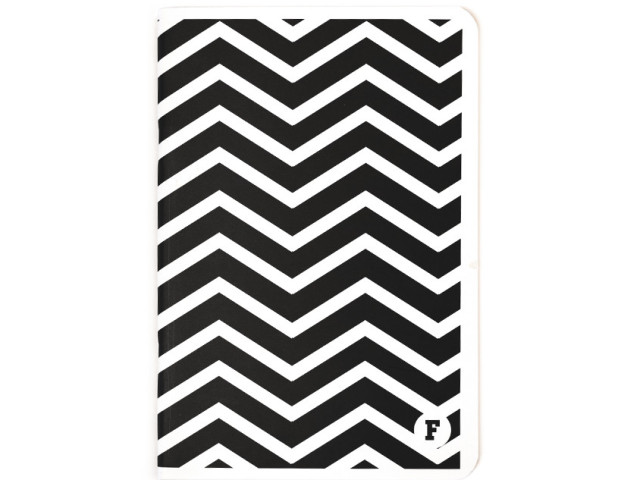 Black Chevron A5 Notebook