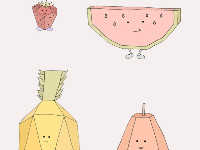 Mia Harper Series – Cheeky Fruit A4 Print