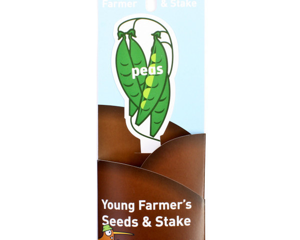 Young Farmer Seeds and Stake Peas