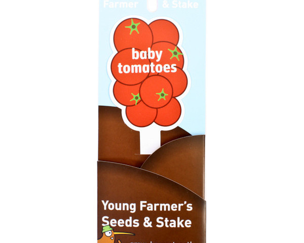 Young Farmer Seeds and Stake Baby Tomatoes