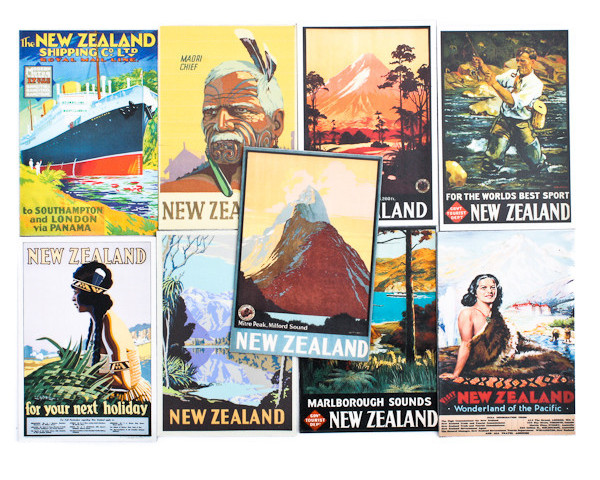 New Zealand Retro Magnet