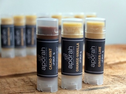 Cacao-Mint & Orange-Vanilla & Ginger-Lime Lip Balms