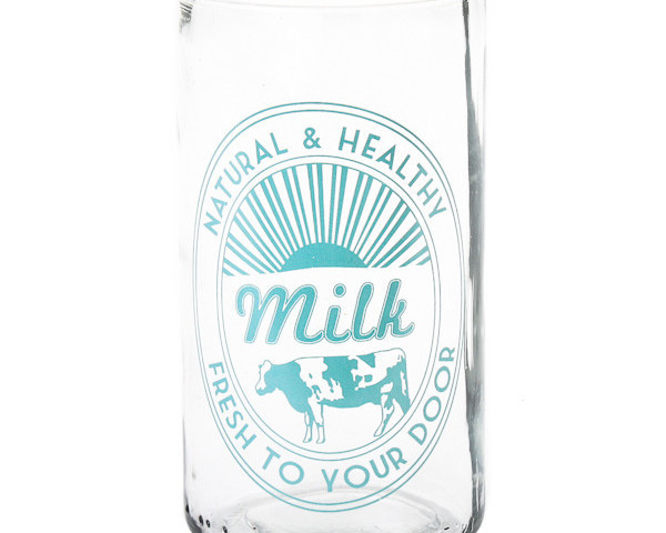 Upcycled Fresh Milk Water Glass