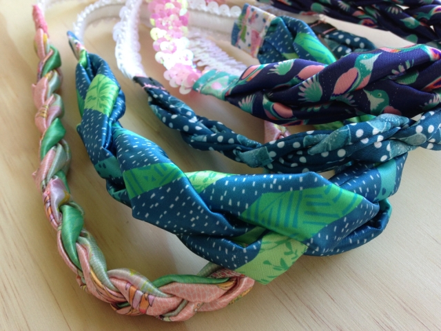 Handmade satin hairband