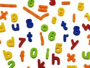 Set of 54 Magnetic Alphabet Letters Lower Case & Maths Numbers Fridge Magnets Play Set