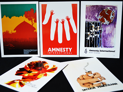 10 x Postcard Set (50 Years of Amnesty Poster Exhibition)