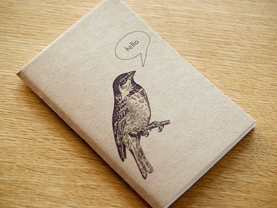 Hello Birdy Large Notebook